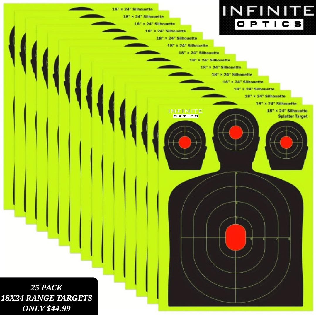 25 PACK 18x24 SPLATTER BURST TARGETS